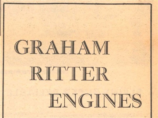 GRAHAM RITTER ENGINES