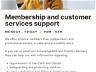 EYA - Membership and customer services support