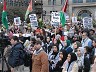 Palestinian solidarity march in downtown Chicago