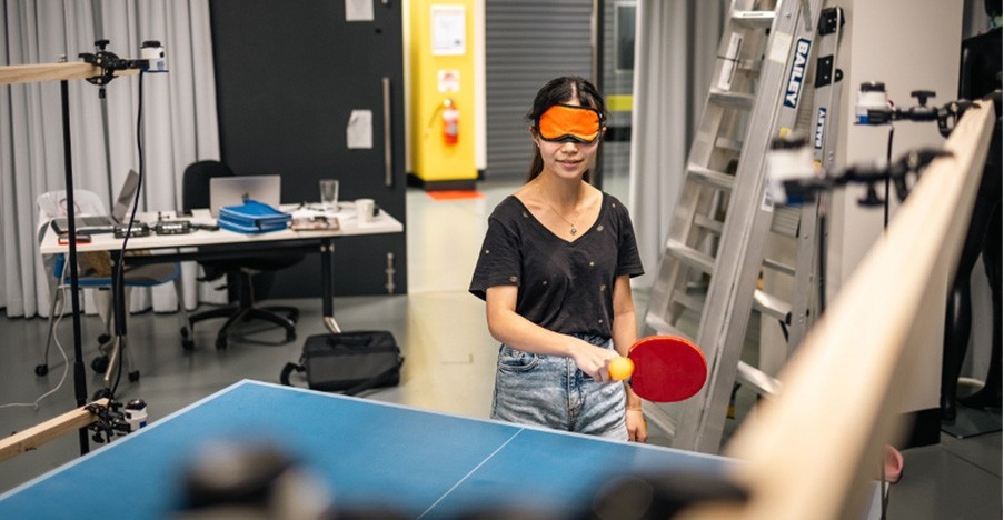 Sound Directed Ping Pong for Blind