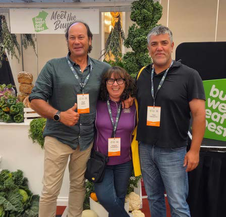 Angela with vegetablesWA board members Paul Shain and Paul Glavocich