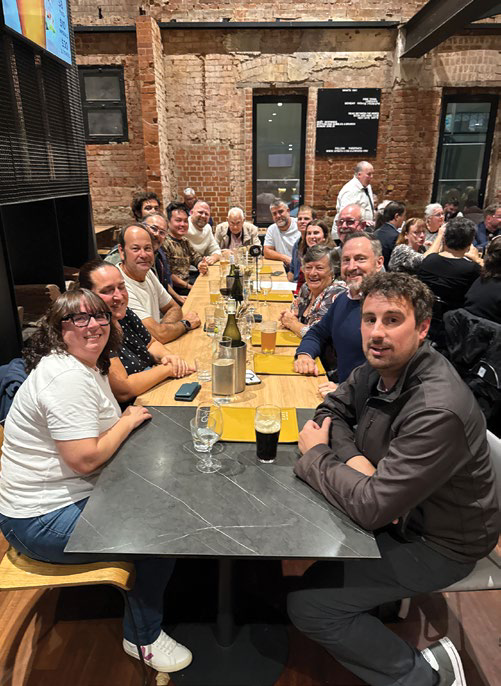 Delegates gathered around a table at the vegetablesWA Grower Dinner