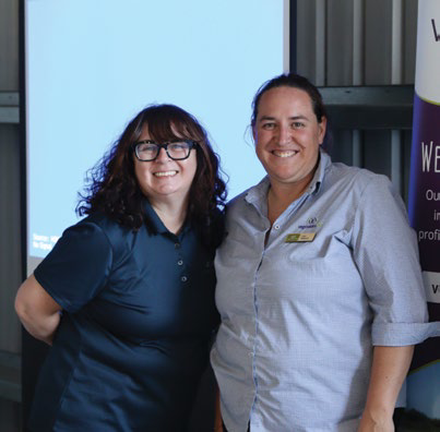 Lisa and Angela at the Myalup Roadshow