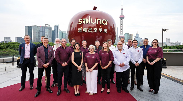 Team Soluna at the Shanghai launch event