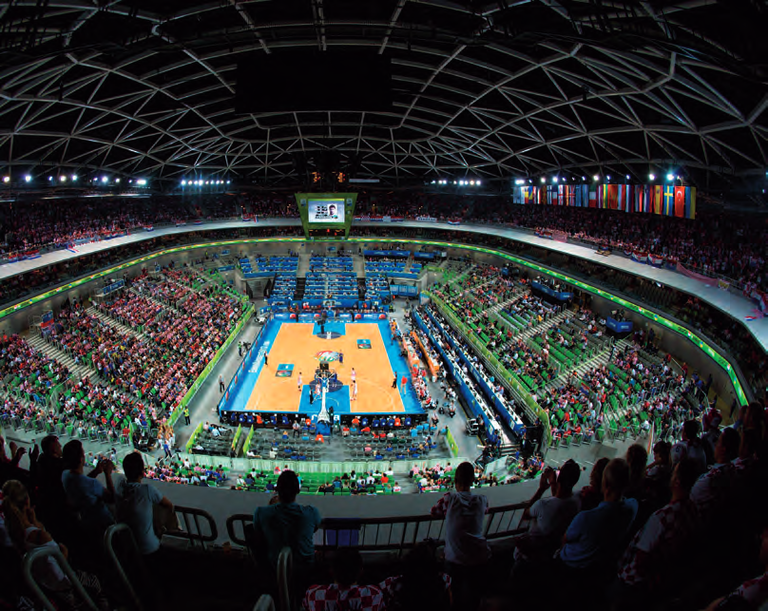 Die Stozice-Halle in Ljubljana