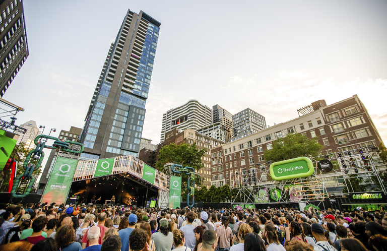 The Desjardins Stage in downtown Montreal.