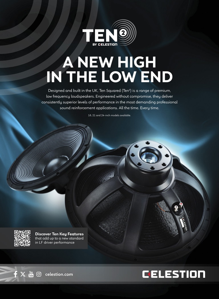 Advertisement: Celestion Ten Squared (Ten2) loudspeakers
