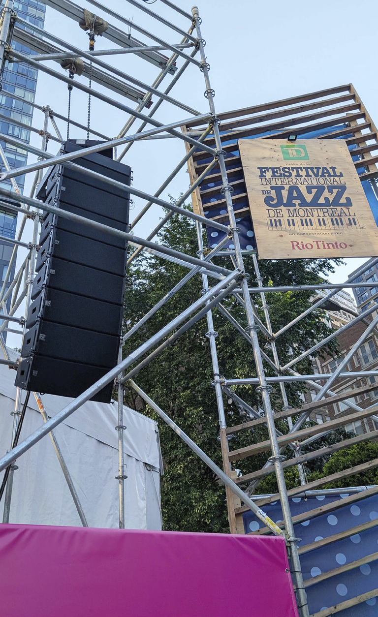 Sonic Potential: the festival stage and loudspeaker system