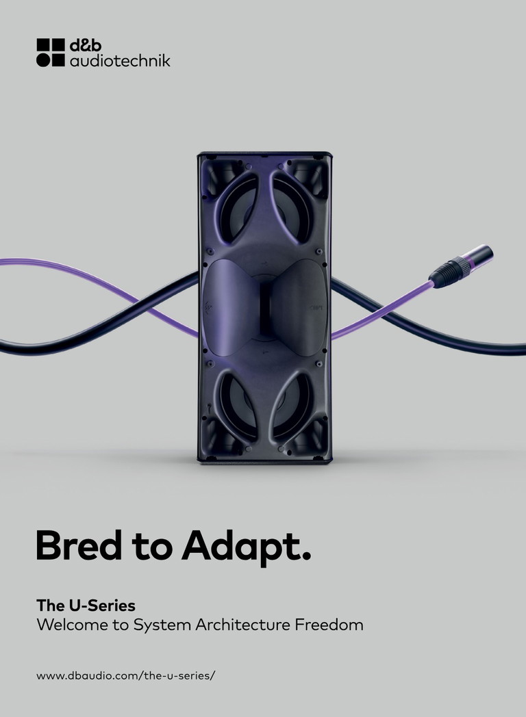 Advertisement: d&b audiotechnik U-Series