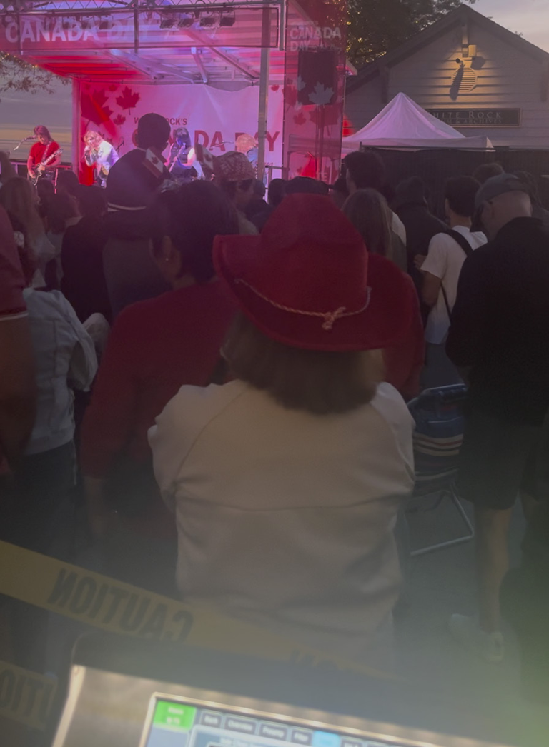 A shot from FOH at the event.