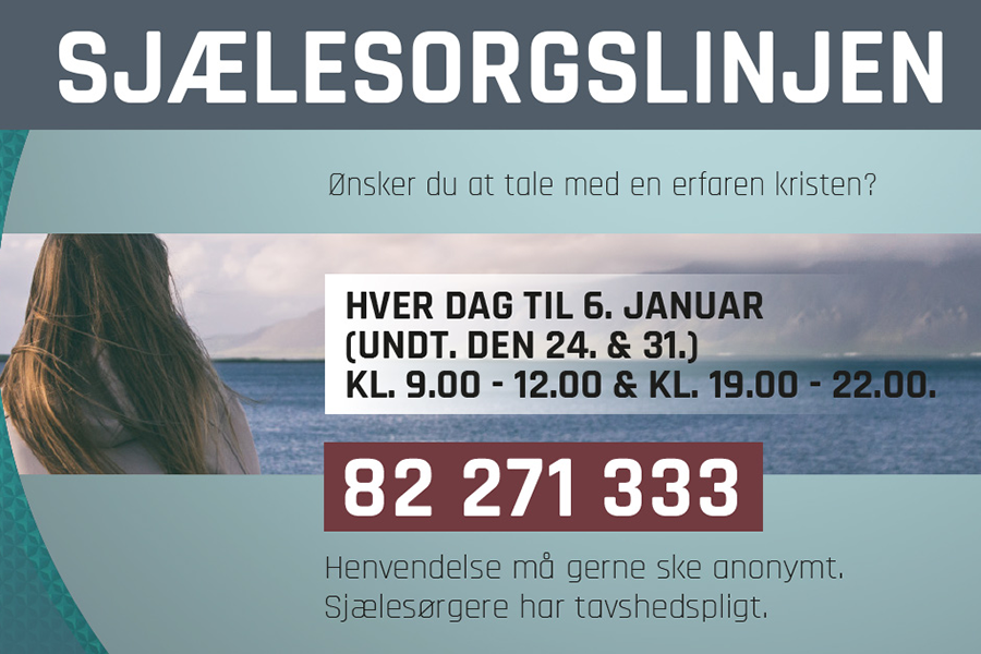 Sjælesorgslinjen udvider åbningstiderne