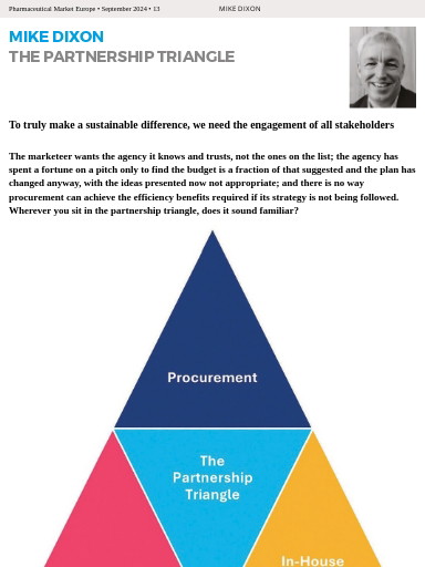 MIKE DIXON - The partnership triangle