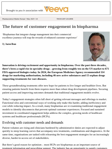 24 TL VEEVA - The future of customer engagement in biopharma