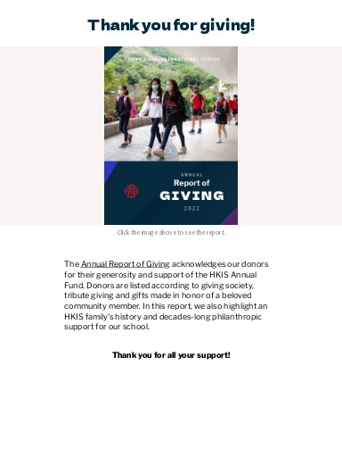 Annual Report of Giving