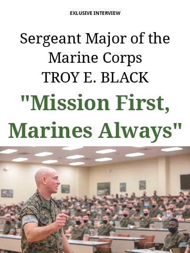 SgtMaj of the Marine Corps Troy E. Black