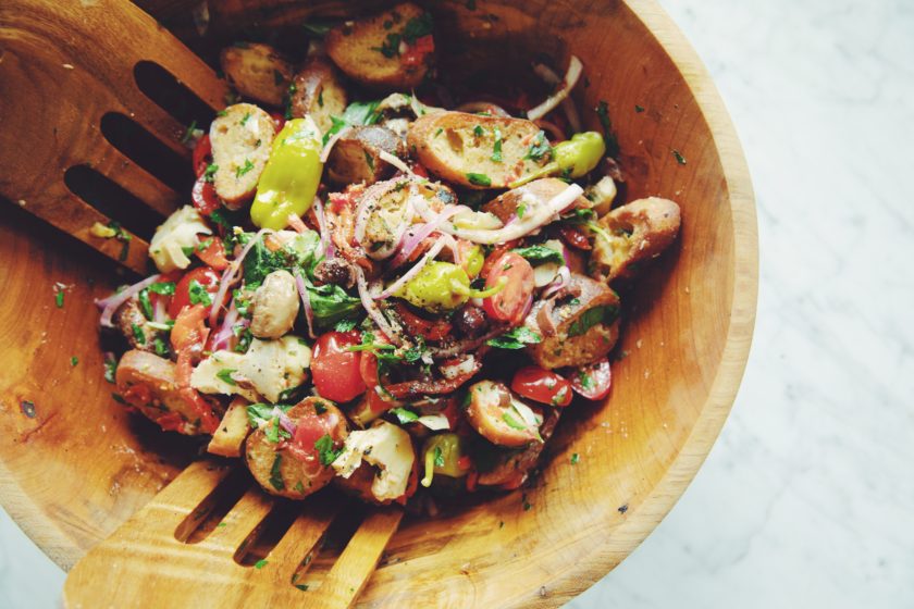 antipasti bread salad | hot for food by Lauren Toyota