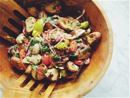 antipasti bread salad | hot for food by Lauren Toyota