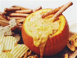 vegan pumpkin cheese fondue | hot for food by Lauren Toyota