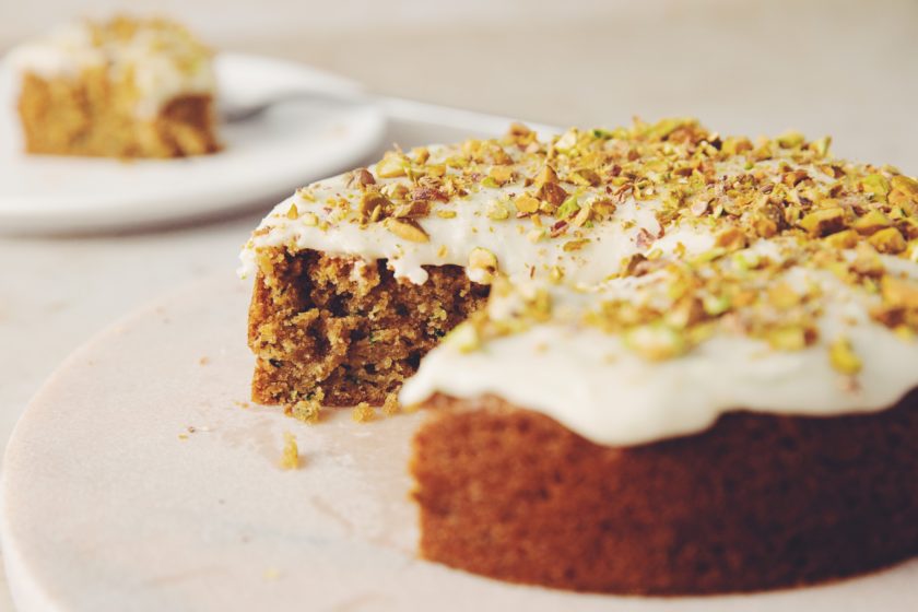 vegan zucchini pistachio cake | hot for food by Lauren Toyota