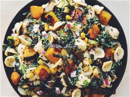 Japanese pasta salad with roasted kabocha | hot for food by Lauren Toyota