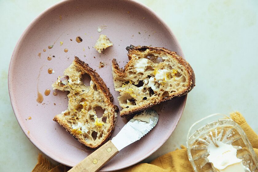 fancy buttered toast