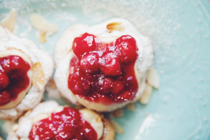 vegan sour cherry almond danishes | hot for food by Lauren Toyota