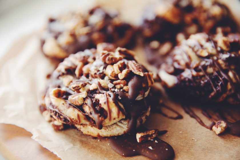 vegan salted caramel dark chocolate danishes | hot for food by Lauren Toyota
