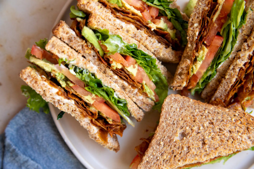 vegan BLAT sandwiches (with yuba bacon) | hot for food by Lauren Toyota