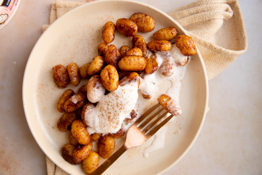 cinnamon sugar dessert gnocchi | hot for food by Lauren Toyota