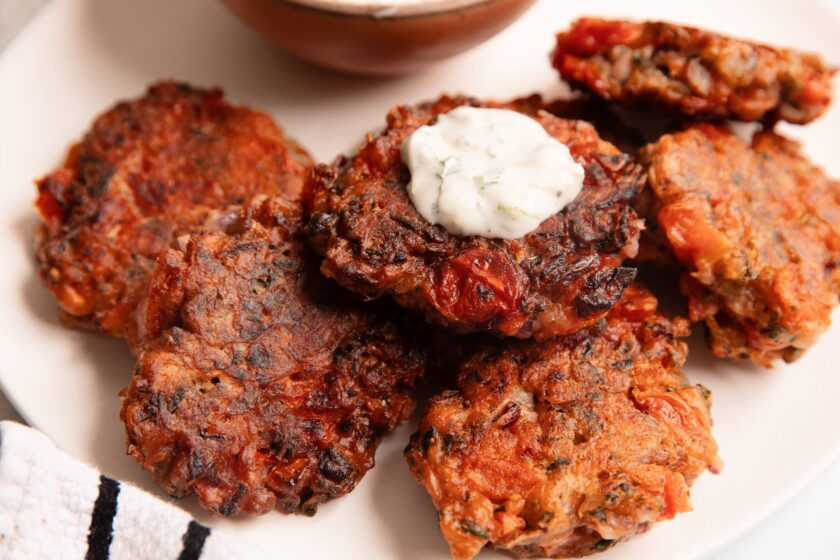 Greek tomato fritters