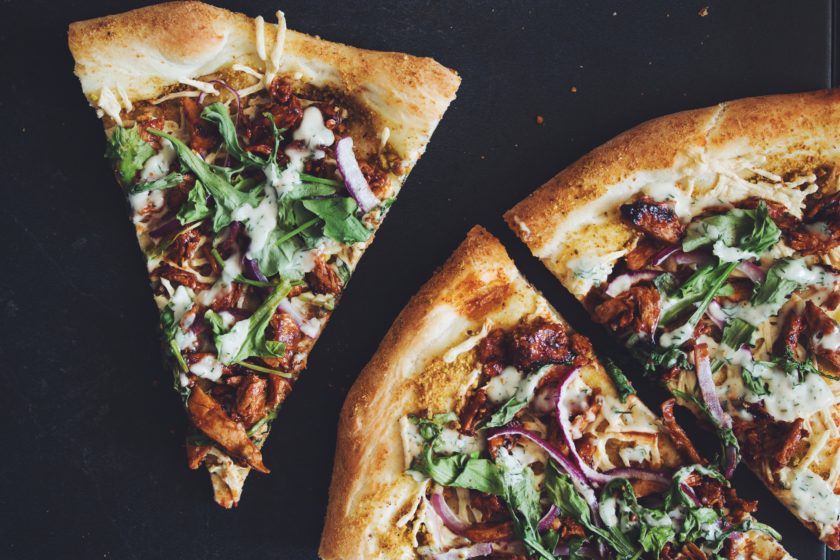 bbq chik'un pizza with ranch | hot for food by Lauren Toyota