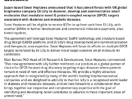 Lilly & Sosei Enter MultiTarget Collaboration & Licence Agreement For Diabetes & Metabolic Diseases