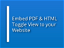 Embed PDF & HTML Toggle View to your Website 