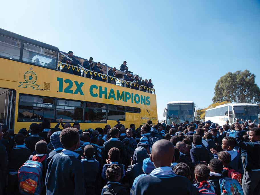 Masandawana Family Celebrates Treble with Trophy Parade