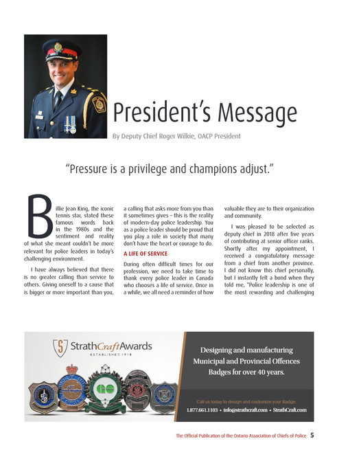 President ’s Message