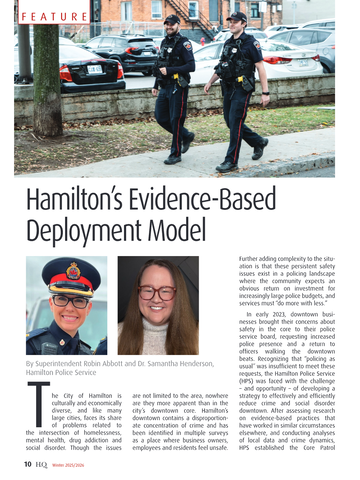 Hamilton’s Evidence-Based Deployment Model