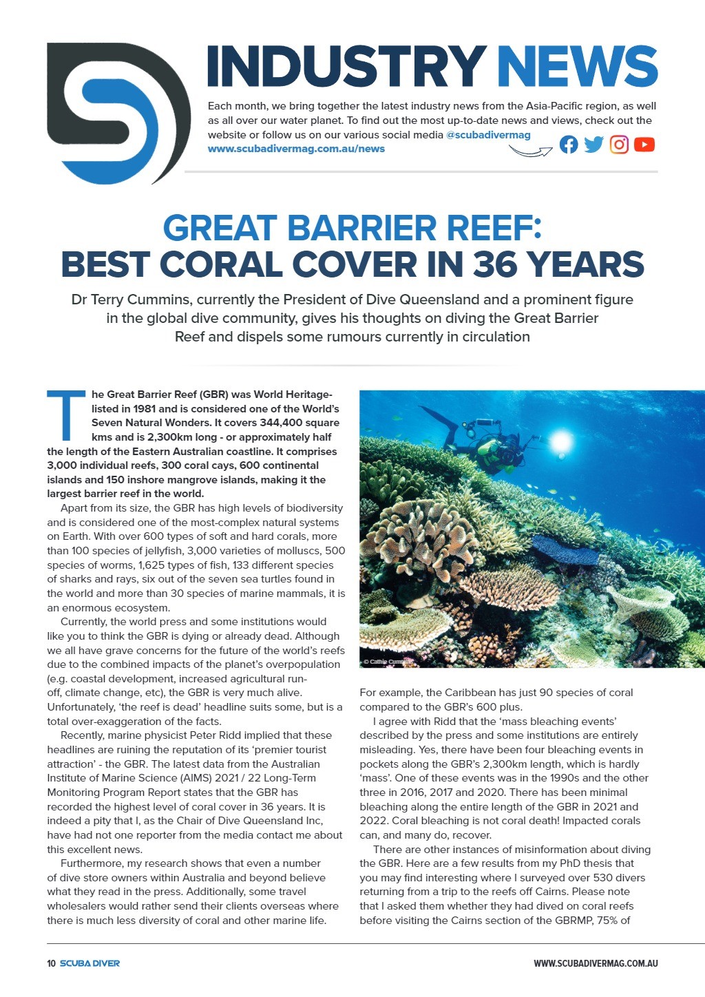 Scuba Diver - Industry News