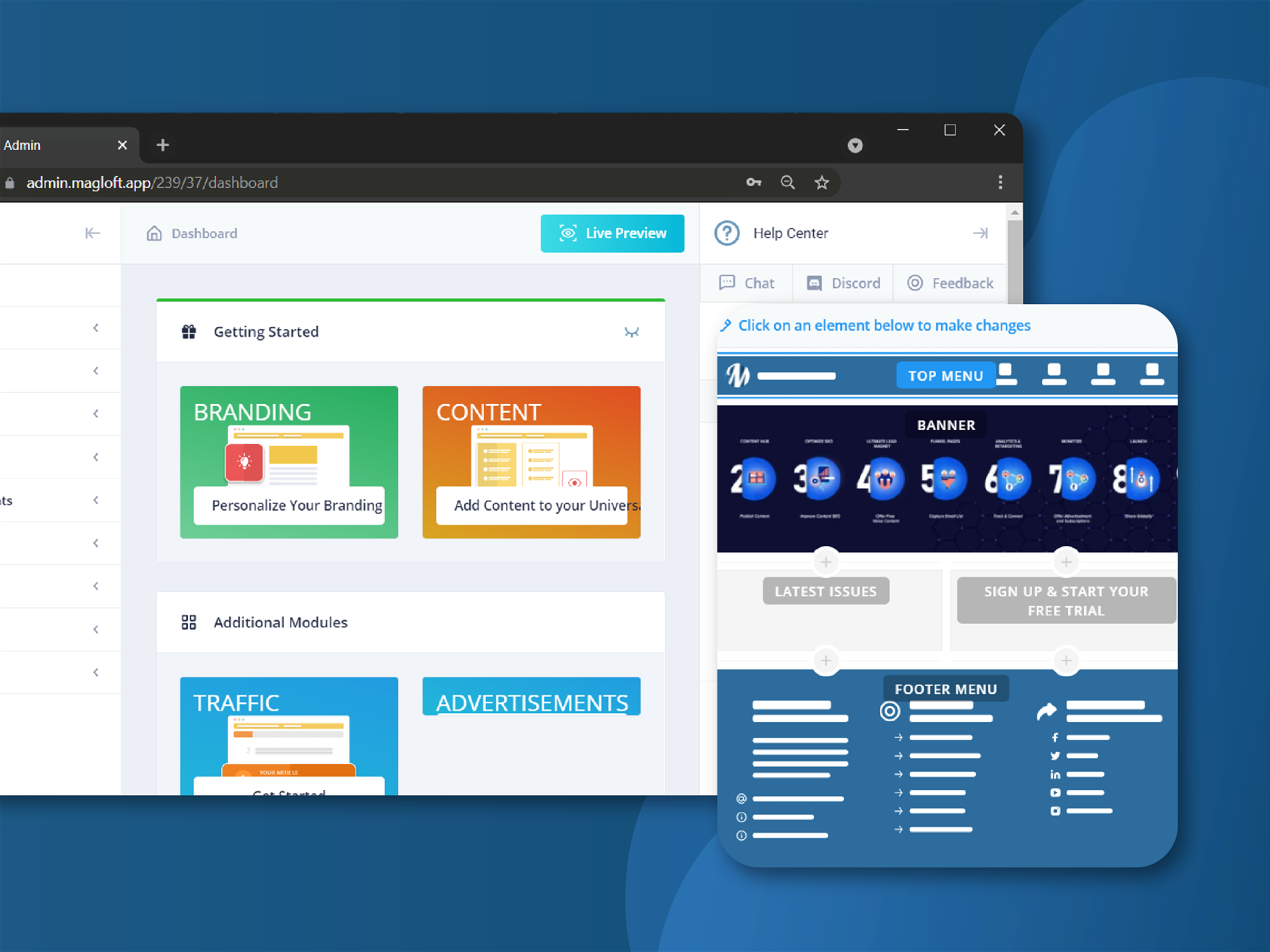 How to Customize Your Footer on Universal App over